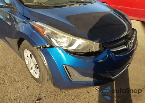 2016 Hyundai Elantra Se из США, поврежденный, VIN 5NPDH4AE5GH771966